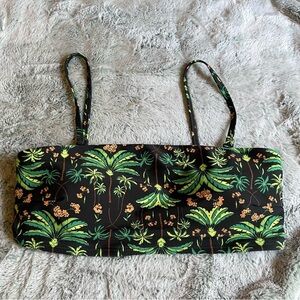 Old Navy Black and Green Jungle Bikini Top Size Medium
